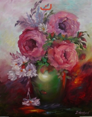 Rosen in Vase 40 x 50