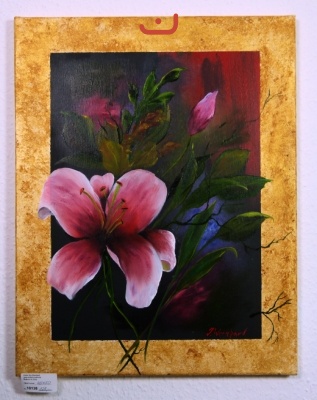 Lilie mit Goldrand Jenkins Art Ölbild 10138