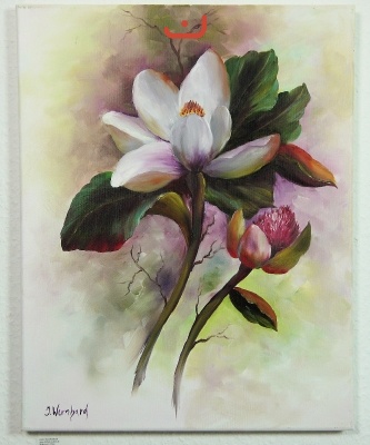Magnolien Jenkins Art Ölbild 10131