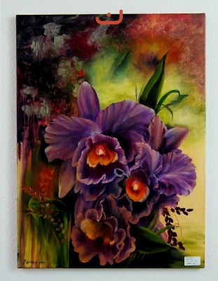 Orchideen Ilse Wernhard Ölbild 10283