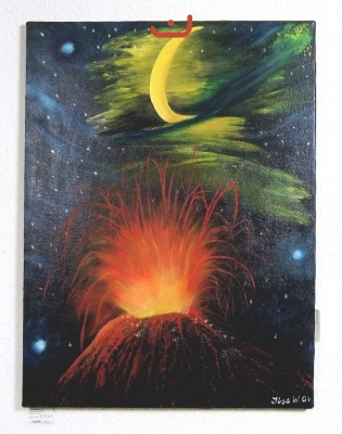 Vulkan Ilse Wernhard Ölbild 10226