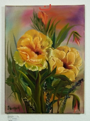 gelbe Rosen Ilse Wernhard Ölbild 10206