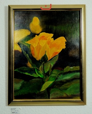 gelbe Rosen Ilse Wernhard Ölbild 10207