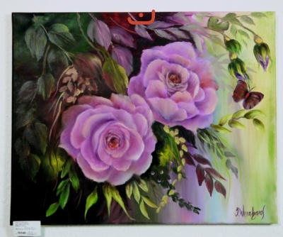 rosa Rosen Jenkins Art Ölbild 10140