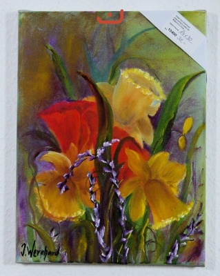 Blumenbild Ilse Wernhard Ölbild 10490