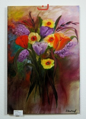 Blumenstrauss Ilse Wernhard Ölbild 10184
