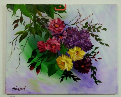 Blumenranken Jenkins Art Ölbild 10132