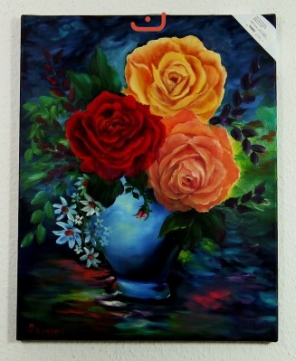 Rosen in der Vase Jenkins Art Ölbild 10466